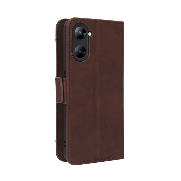 For Realme V30 / V30t 5G Skin Feel Calf Texture Card Slots Leather Phone Case