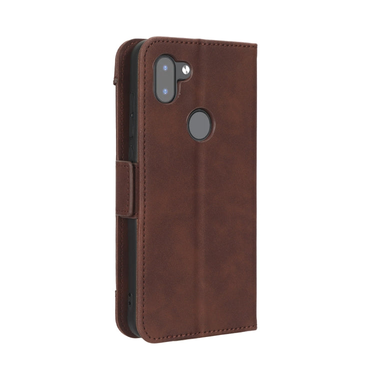 For Orbic Q10 4G Skin Feel Calf Texture Card Slots Leather Phone Case