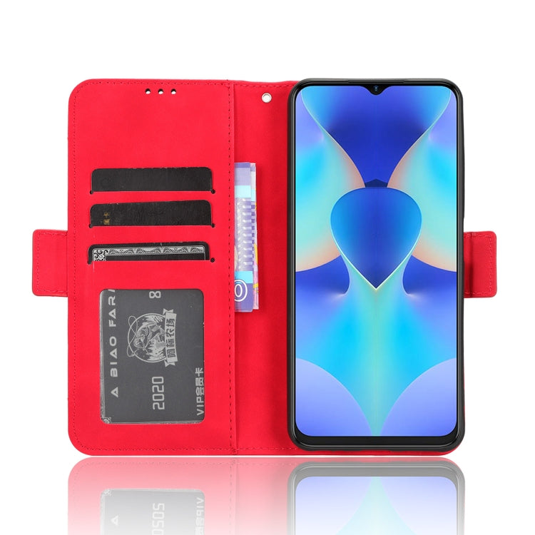 For Tecno Spark 10 4G Skin Feel Calf Texture Card Slots Leather Phone Case