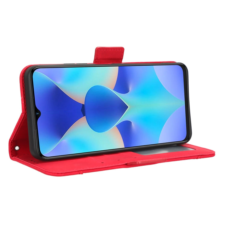 For Tecno Spark 10 4G Skin Feel Calf Texture Card Slots Leather Phone Case