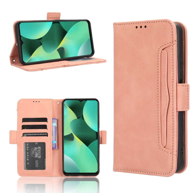 For Tecno Spark 10C Skin Feel Calf Texture Card Slots Leather Phone Case