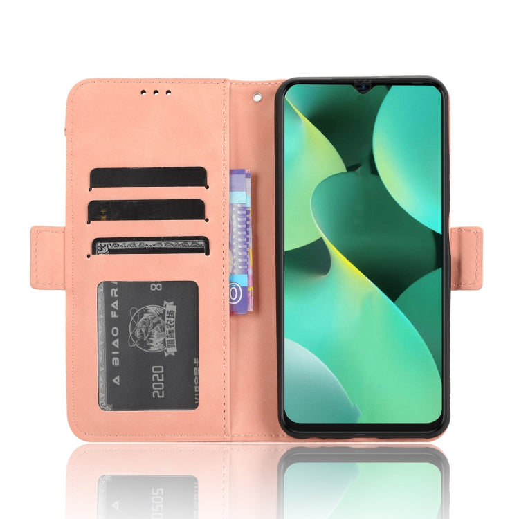 For Tecno Spark 10C Skin Feel Calf Texture Card Slots Leather Phone Case