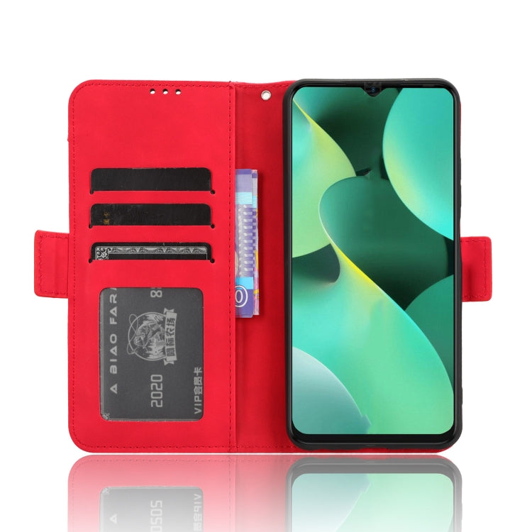 For Tecno Spark 10C Skin Feel Calf Texture Card Slots Leather Phone Case