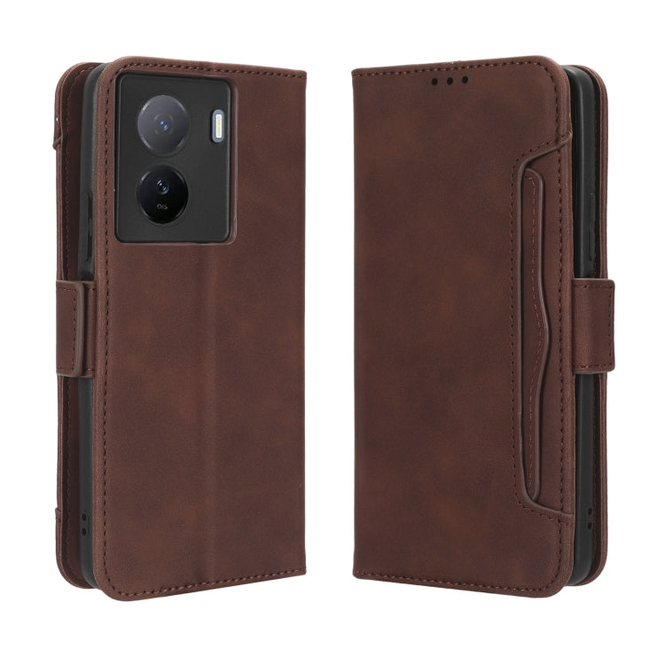 For vivo iQOO Z7x Skin Feel Calf Texture Card Slots Leather Phone Case