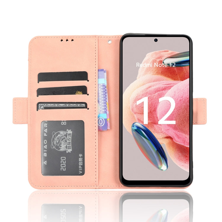 For Xiaomi Redmi Note 12 4G Global Skin Feel Calf Texture Card Slots Leather Phone Case