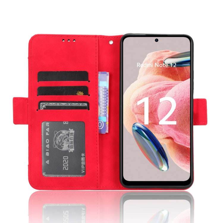 For Xiaomi Redmi Note 12 4G Global Skin Feel Calf Texture Card Slots Leather Phone Case