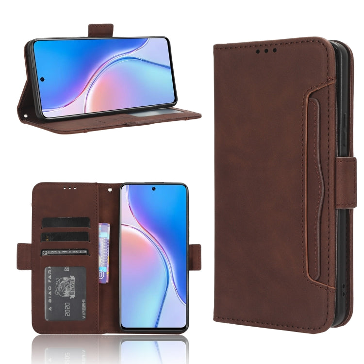For Huawei Maimang 20 Skin Feel Calf Texture Card Slots Leather Phone Case