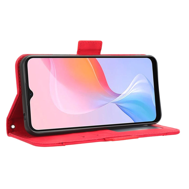 For Blackview A85 Skin Feel Calf Texture Card Slots Leather Phone Case