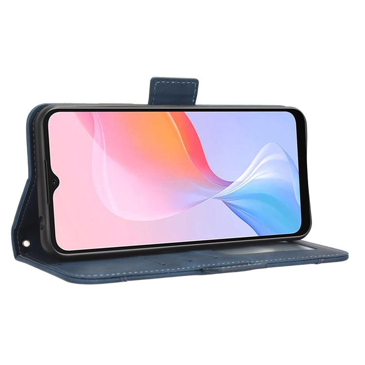 For Blackview A85 Skin Feel Calf Texture Card Slots Leather Phone Case