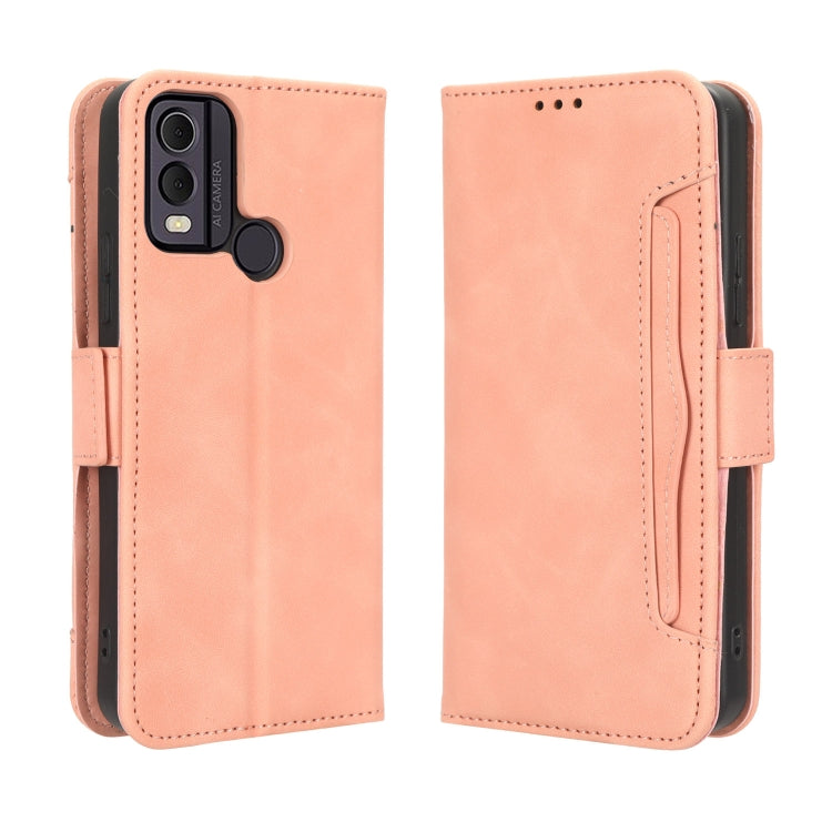 For Nokia C22 Skin Feel Calf Texture Card Slots Leather Phone Case
