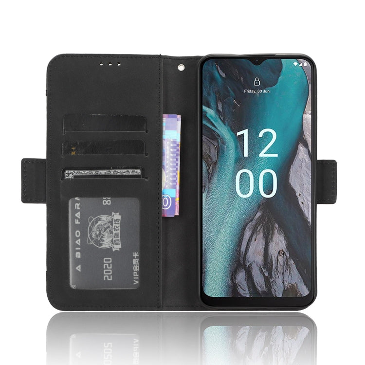 For Nokia C22 Skin Feel Calf Texture Card Slots Leather Phone Case