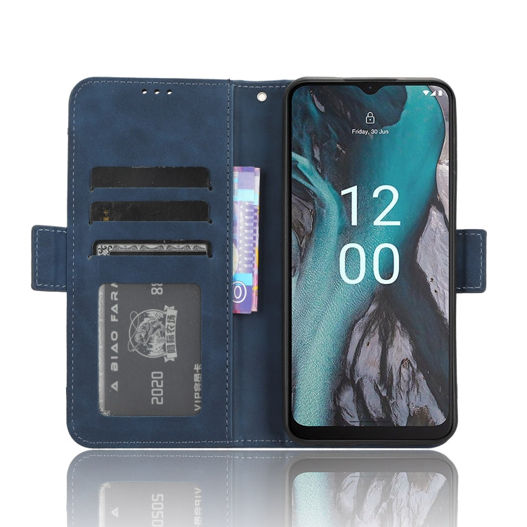 For Nokia C22 Skin Feel Calf Texture Card Slots Leather Phone Case