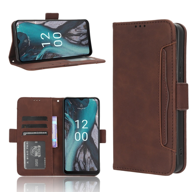 For Nokia C22 Skin Feel Calf Texture Card Slots Leather Phone Case