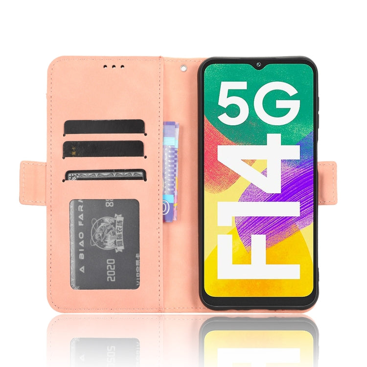 For Samsung Galaxy F14 Global Skin Feel Calf Texture Card Slots Leather Phone Case