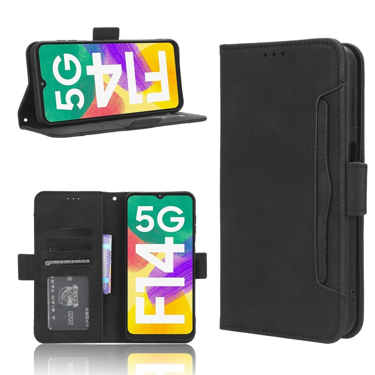 For Samsung Galaxy F14 Global Skin Feel Calf Texture Card Slots Leather Phone Case