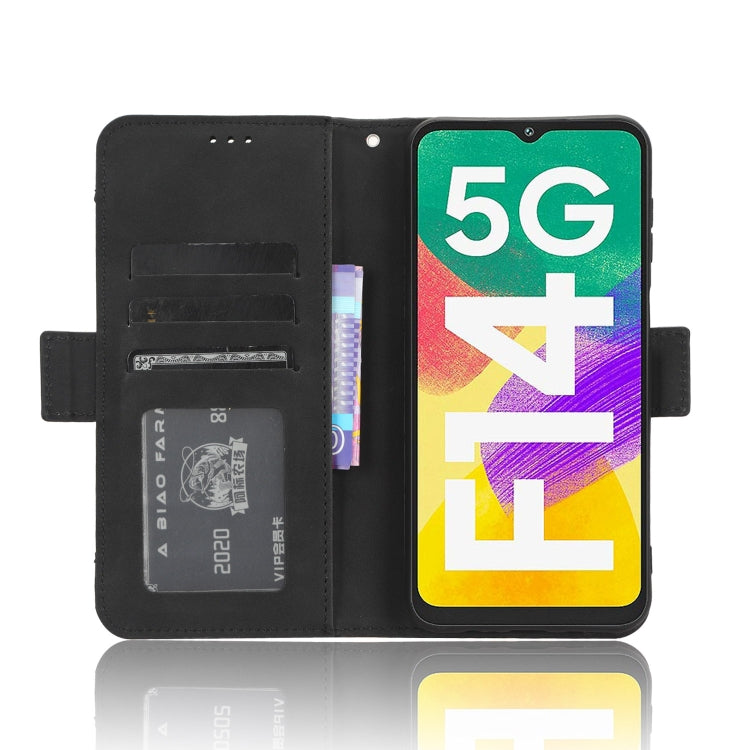 For Samsung Galaxy F14 Global Skin Feel Calf Texture Card Slots Leather Phone Case