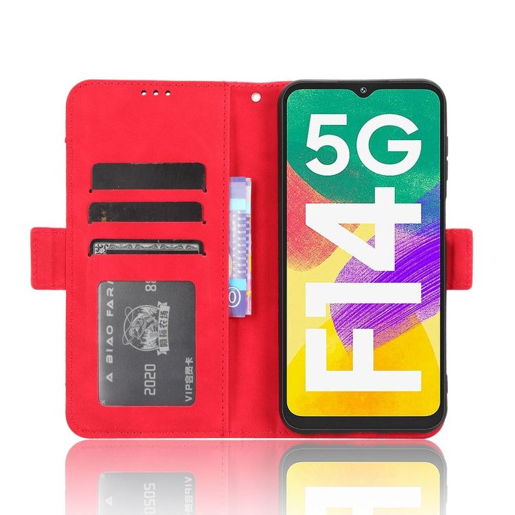 For Samsung Galaxy F14 Global Skin Feel Calf Texture Card Slots Leather Phone Case