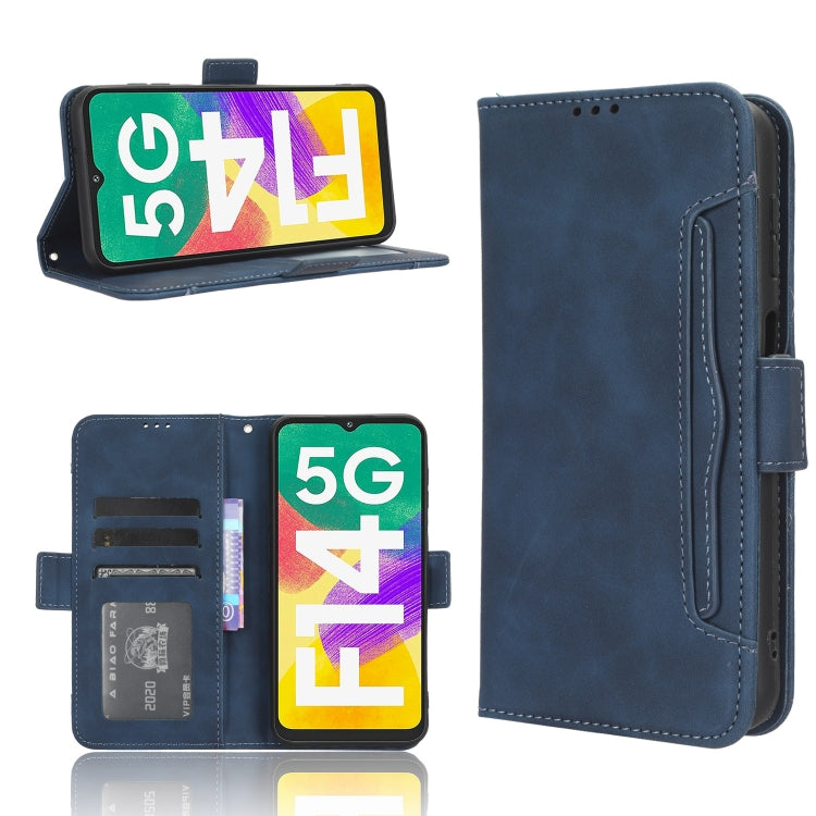 For Samsung Galaxy F14 Global Skin Feel Calf Texture Card Slots Leather Phone Case