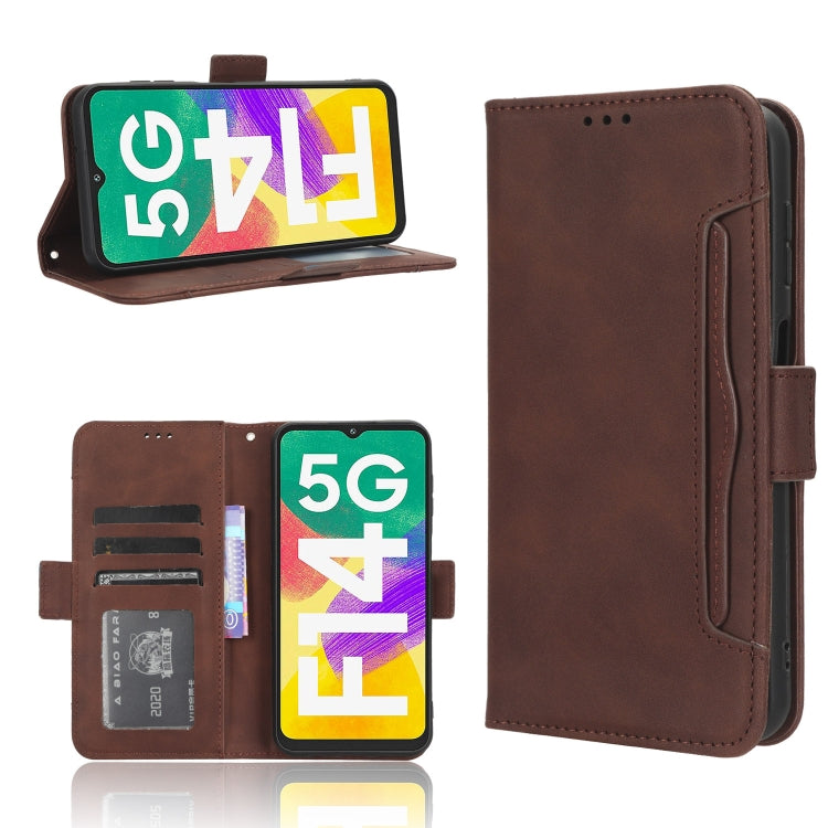 For Samsung Galaxy F14 Global Skin Feel Calf Texture Card Slots Leather Phone Case