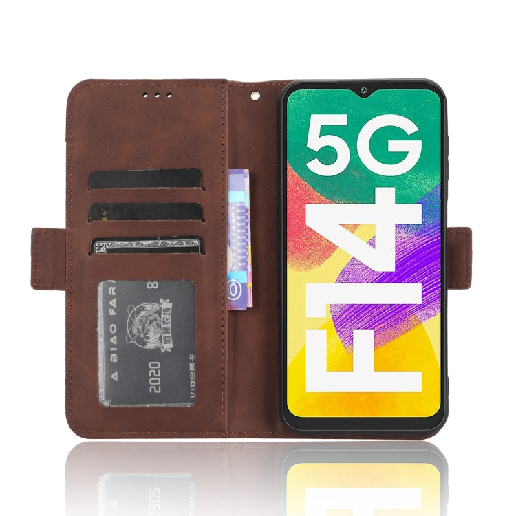 For Samsung Galaxy F14 Global Skin Feel Calf Texture Card Slots Leather Phone Case
