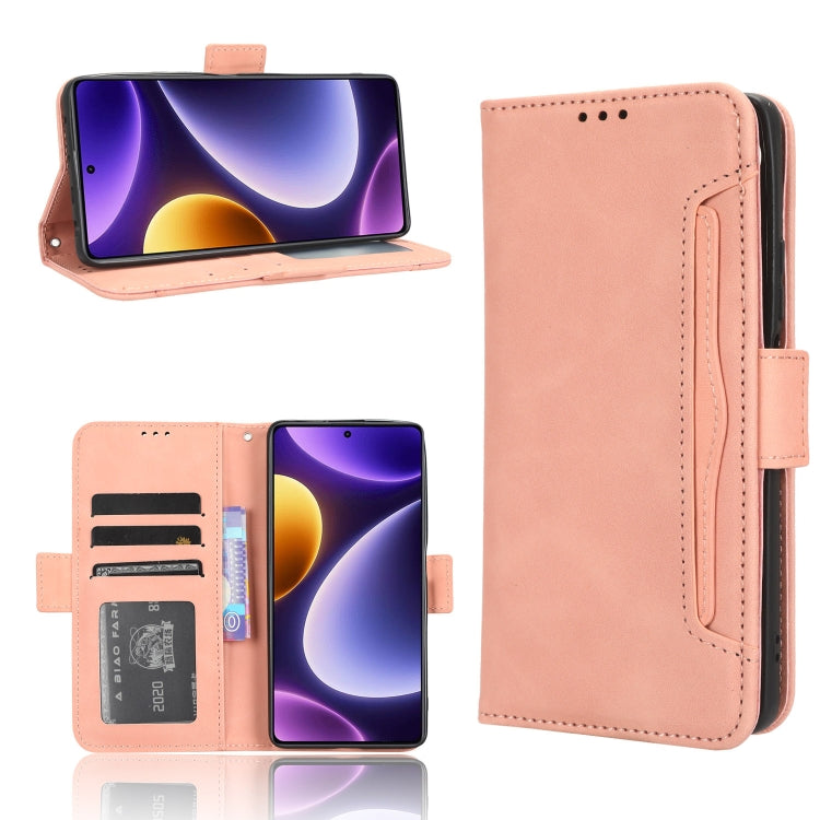 For Xiaomi Redmi Note 12 Turbo 5G Skin Feel Calf Texture Card Slots Leather Phone Case
