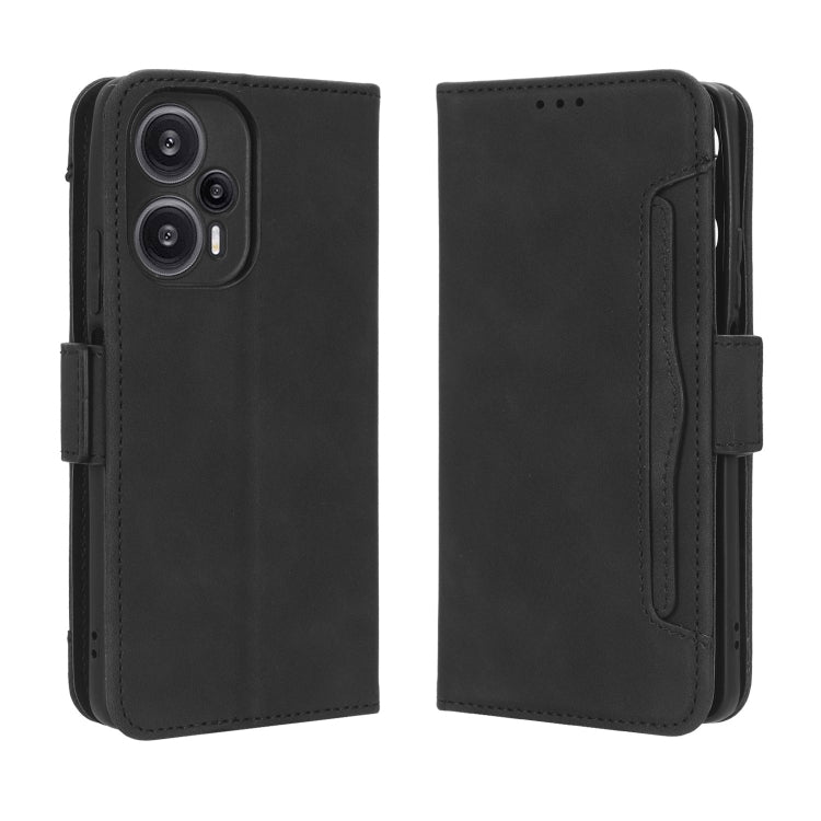For Xiaomi Redmi Note 12 Turbo 5G Skin Feel Calf Texture Card Slots Leather Phone Case