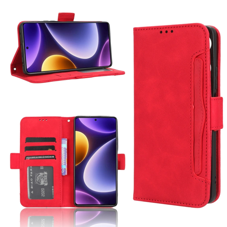 For Xiaomi Redmi Note 12 Turbo 5G Skin Feel Calf Texture Card Slots Leather Phone Case
