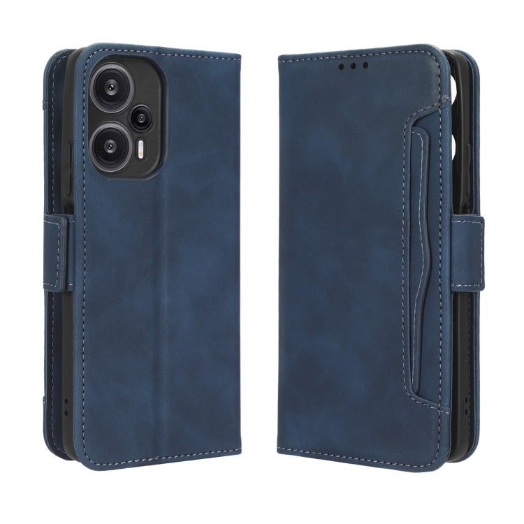 For Xiaomi Redmi Note 12 Turbo 5G Skin Feel Calf Texture Card Slots Leather Phone Case