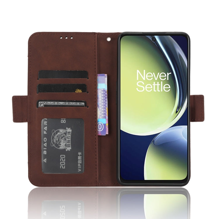For OnePlus Nord CE 3 Lite Skin Feel Calf Texture Card Slots Leather Phone Case