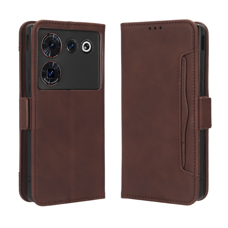 For ZTE Nubia Z50 Ultra Skin Feel Calf Texture Card Slots Leather Phone Case