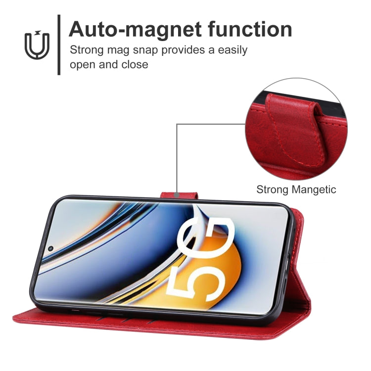 For Realme 11 Pro+ Leather Phone Case