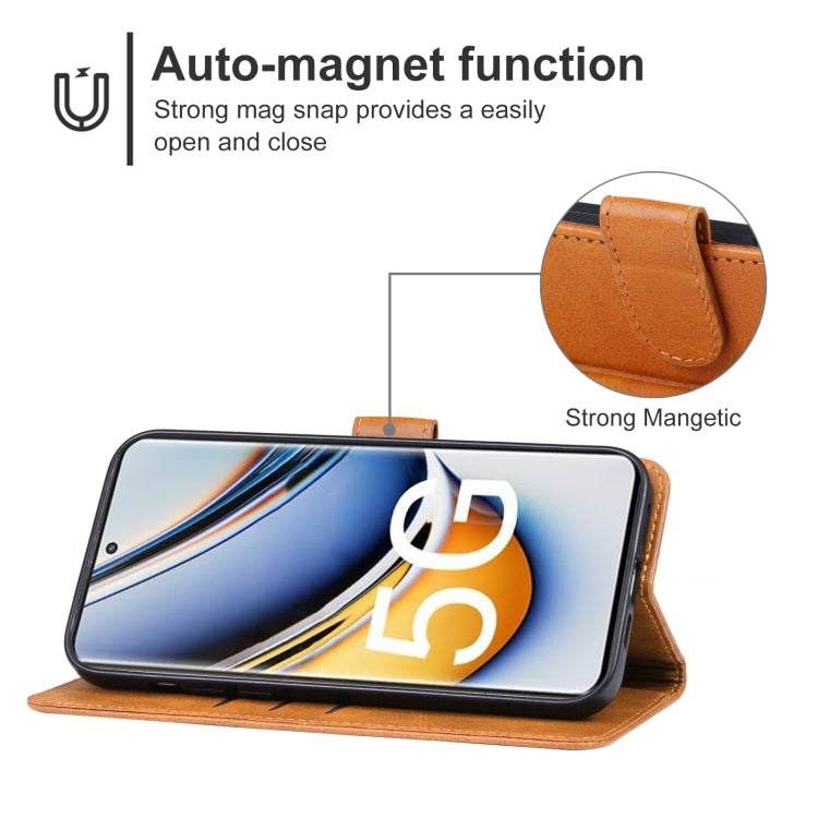 For Realme 11 Pro+ Leather Phone Case