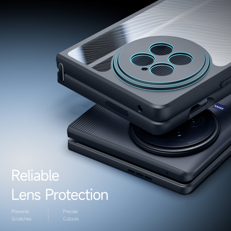 For vivo X Fold2 DUX DUCIS Aimo Series TPU + PC Frosted Feel Phone Case(Black)