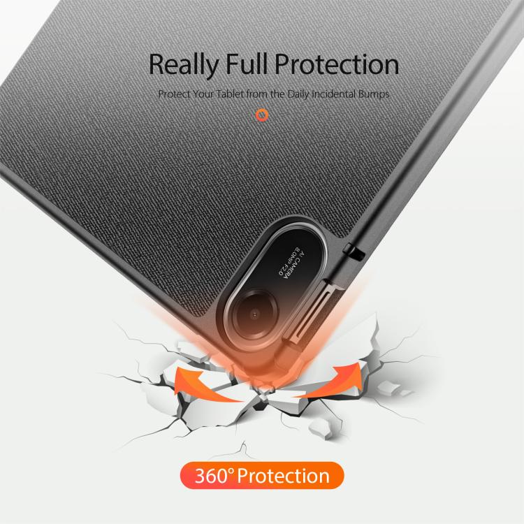 For Xiaomi Redmi Pad 2 DUX DUCIS Domo Series Magnetic Flip Leather Tablet Case