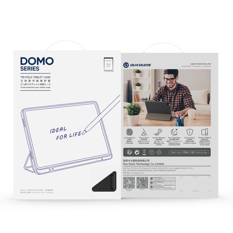 For Xiaomi Redmi Pad 2 DUX DUCIS Domo Series Magnetic Flip Leather Tablet Case