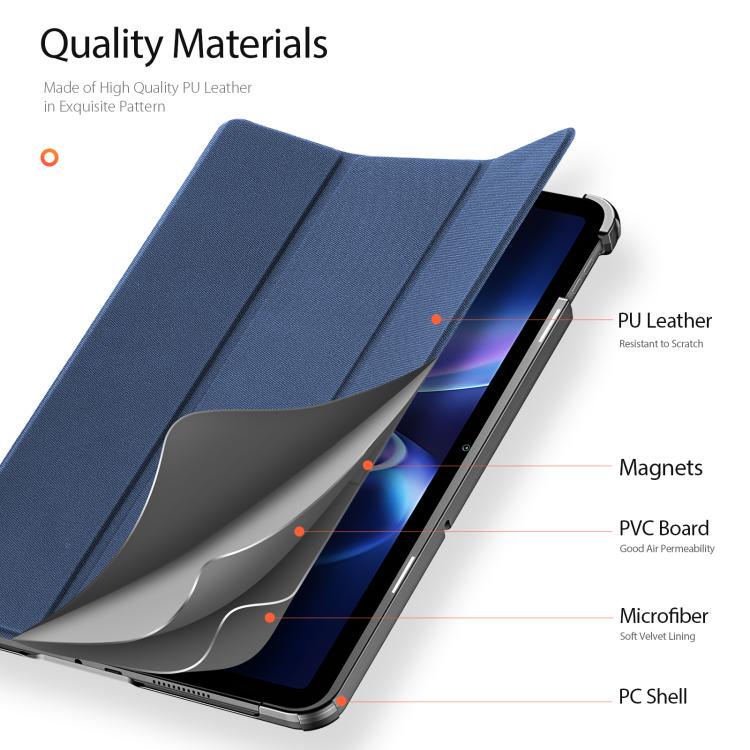 For Redmi Pad 2 SE 9.7 inch 2026 DUX DUCIS Domo Series Magnetic Flip Leather Tablet Case