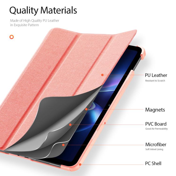 For Redmi Pad 2 SE 9.7 inch 2026 DUX DUCIS Domo Series Magnetic Flip Leather Tablet Case