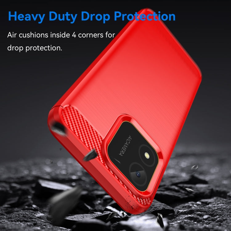 For Honor X5 4G Carbon Fiber Brushed Texture TPU Phone Case