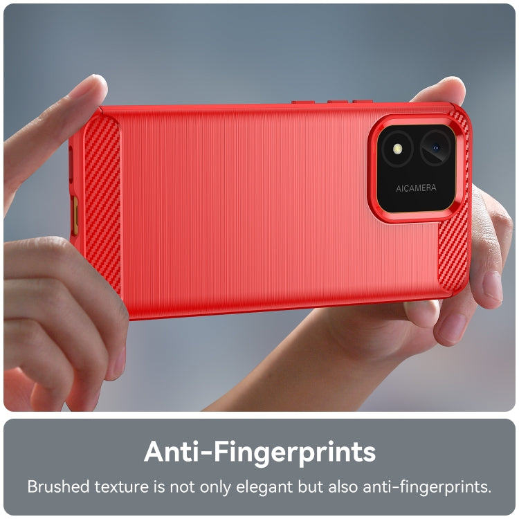 For Honor X5 4G Carbon Fiber Brushed Texture TPU Phone Case