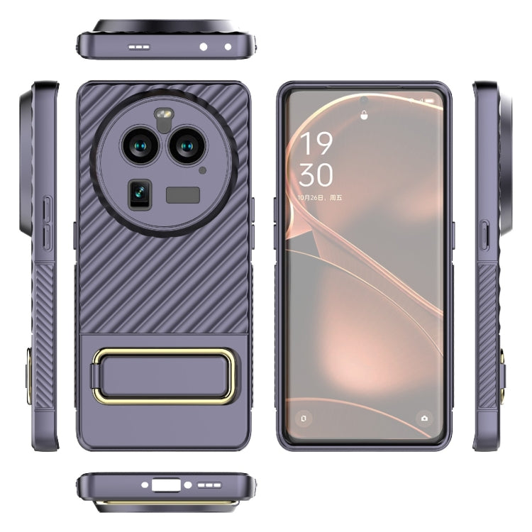 For OPPO Find X6 Pro 5G Wavy Textured Phone Case