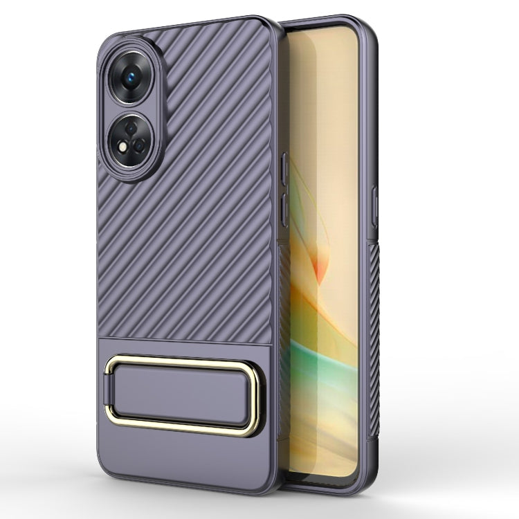 For OPPO Reno8 T 4G Wavy Textured Phone Case