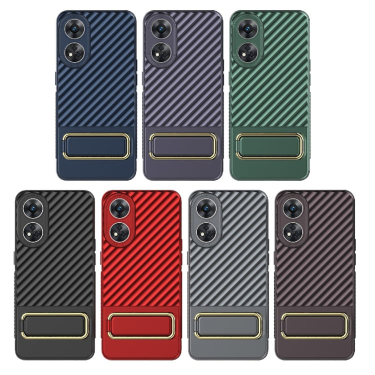 For OPPO Reno8 T 4G Wavy Textured Phone Case