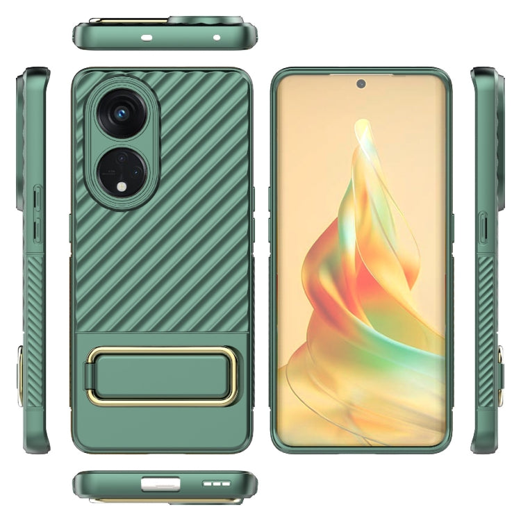 For OPPO Reno8 T 5G Wavy Textured Phone Case
