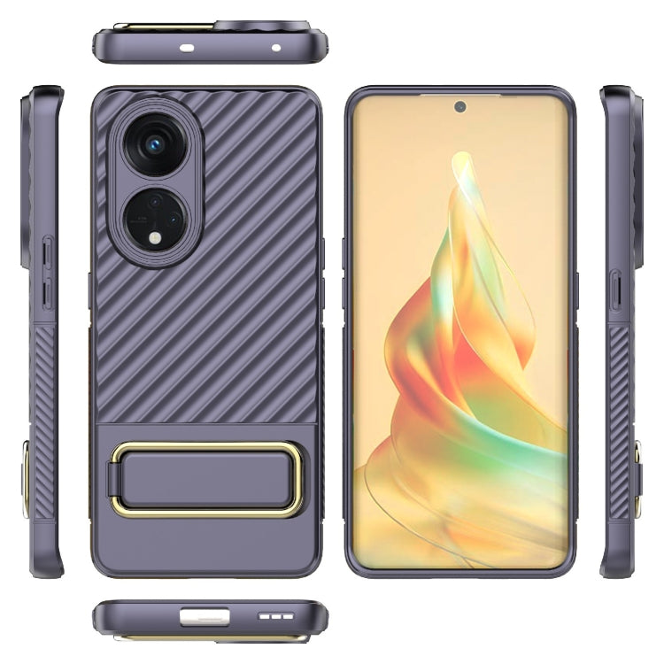 For OPPO Reno8 T 5G Wavy Textured Phone Case