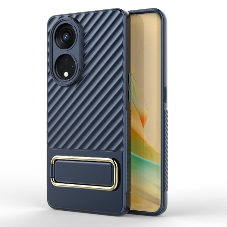 For OPPO Reno8 T 5G Wavy Textured Phone Case