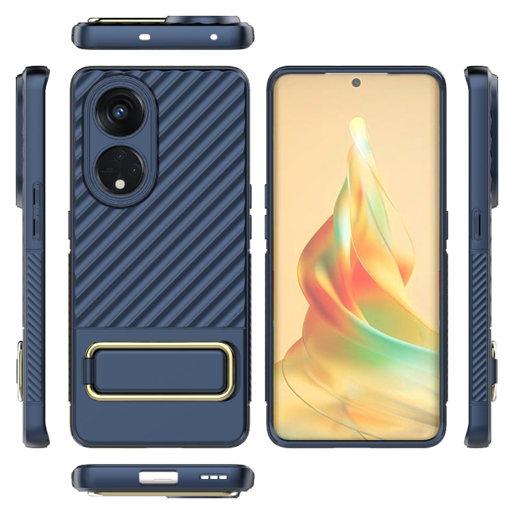 For OPPO Reno8 T 5G Wavy Textured Phone Case