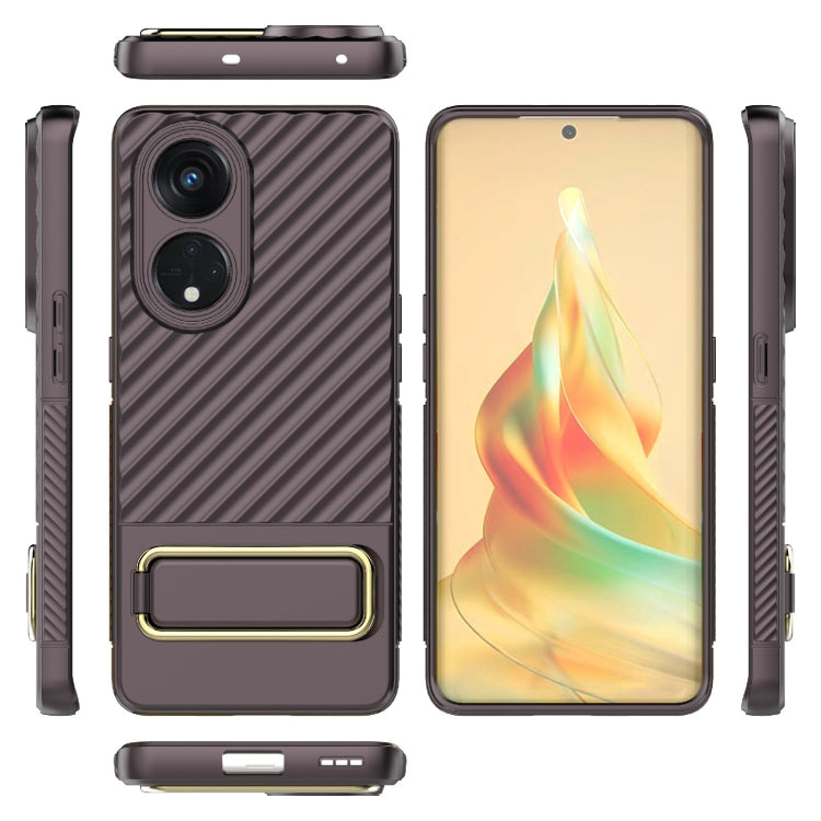 For OPPO Reno8 T 5G Wavy Textured Phone Case
