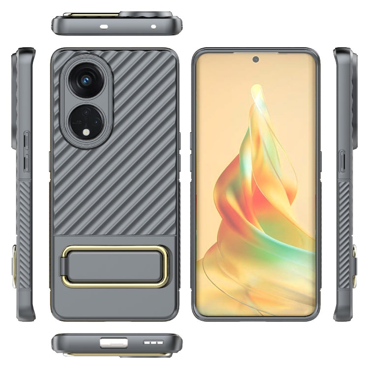 For OPPO Reno8 T 5G Wavy Textured Phone Case