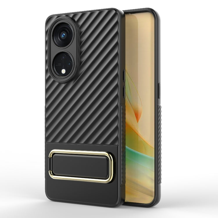 For OPPO Reno8 T 5G Wavy Textured Phone Case