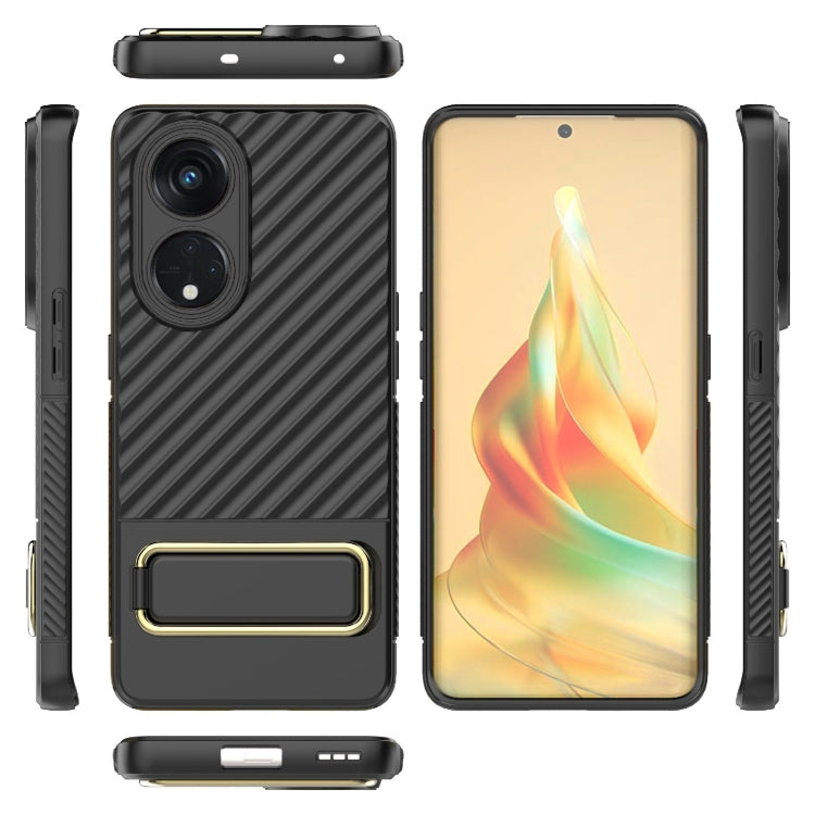 For OPPO Reno8 T 5G Wavy Textured Phone Case